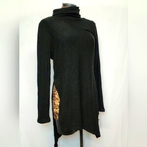 Halsted assymetrical ribbed Sweater.  Sz Med.